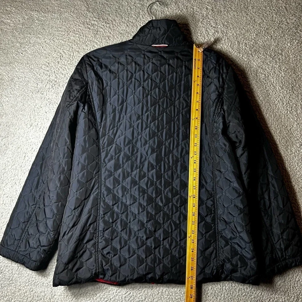 Tommy Hilfiger Jacket Womens XL Blue Quilted Water Repellent Full Zip Jacket‎